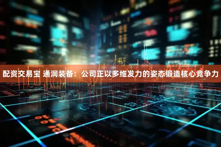 配资交易宝 通润装备：公司正以多维发力的姿态锻造核心竞争力