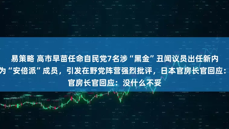 易策略 高市早苗任命自民党7名涉“黑金”丑闻议员出任新内阁要职，均为“安倍派”成员，引发在野党阵营强烈批评，日本官房长官回应：没什么不妥